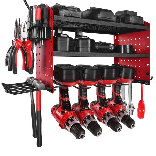 Power Tool Organizer with Charging Station 3Layer Drill Storage Rack