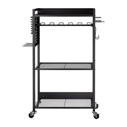 4tier Tool Organizer Cart 150 lbs Load Capacity Floor Stand Rolling Drill