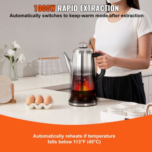 12 Cup Electric Percolator Coffee Pot 304 Stainless Steel Coffee Percolator