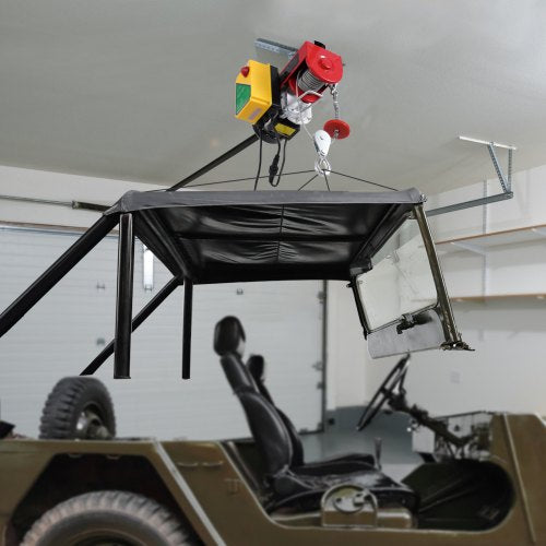 Electric Hoist 1760 lbs 120V Electric Winch with 328 ft Wireless Remote