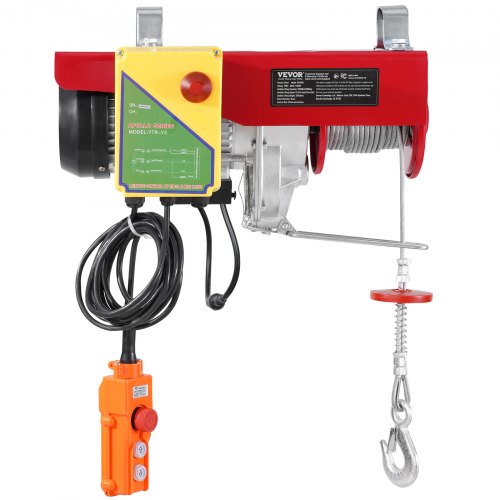 Electric Hoist 2200 lbs 120V Electric Winch with 328 ft Wireless 14 ft