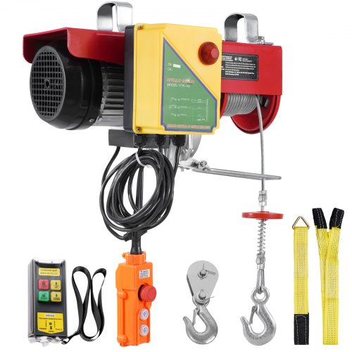 Electric Hoist 2200 lbs 120V Electric Winch with 328 ft Wireless 14 ft