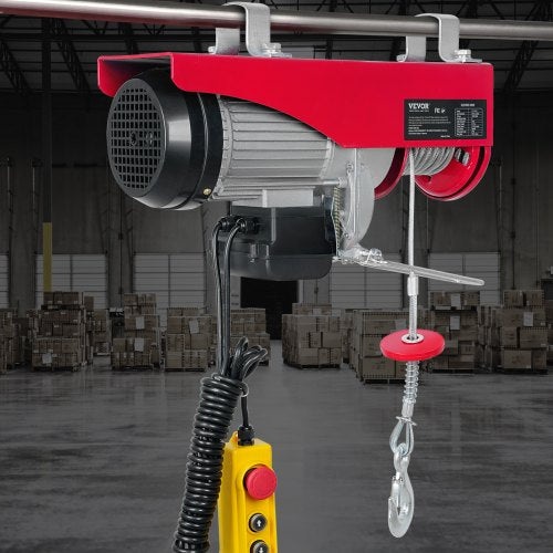 Electric Hoist 1320 lbs Lifting Capacity 1150W 110V Electric Steel Wire