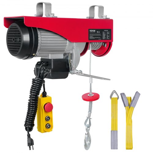 Electric Hoist 1760lbs with 14ft Wired Remote Control Electric Hoist 110