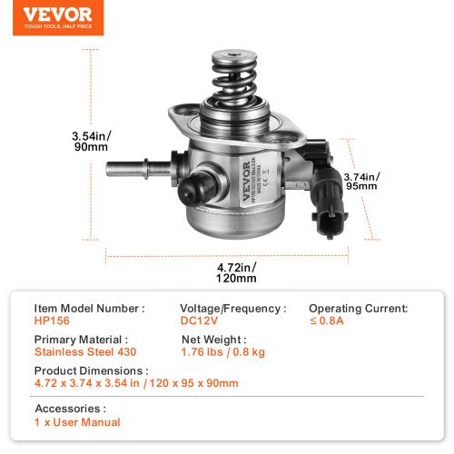 High Pressure Fuel Pump Compatible with Hyundai AccentSonata Tucson