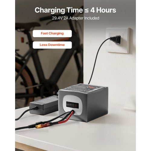 24V Electric Scooter Battery 8Ah Ebike Lithium Battery Pack with 30A BMS
