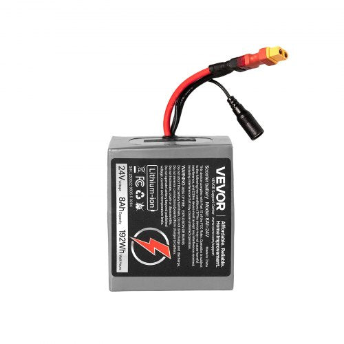 24V Electric Scooter Battery 8Ah Ebike Lithium Battery Pack with 30A BMS