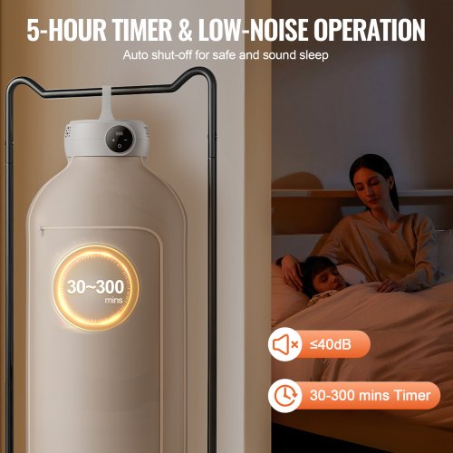 Portable Clothes Dryer Clothes Dryer with Dryer Bag PTC Heating LED