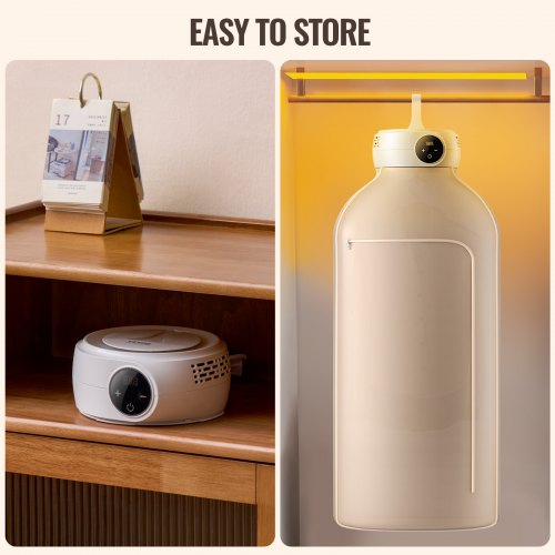 Portable Clothes Dryer Clothes Dryer with Dryer Bag PTC Heating LED