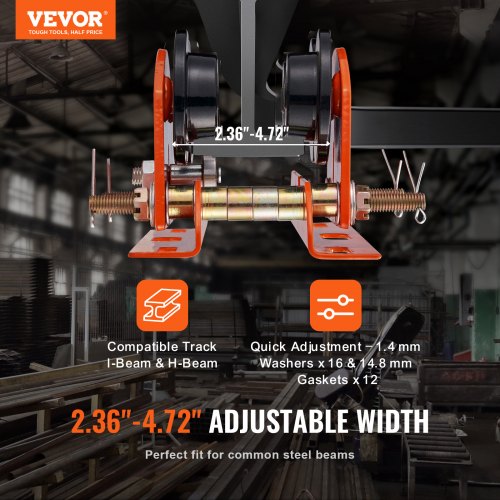 Electric Hoist Manual Trolley 1100 lbs05 Ton Capacity for PA200 PA250