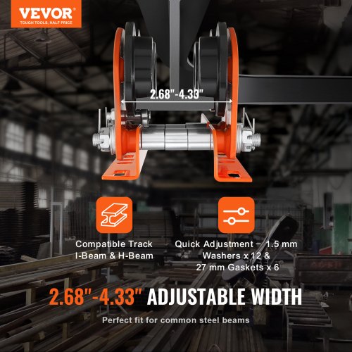 Electric Hoist Manual Trolley 2200 lbs1 Ton Capacity for PA200 PA250 PA300