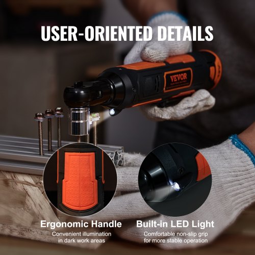 3/8 " Cordless Electric Ratchet Wrench Set 12V 33 Ft-lbs Power Ratchet Tool