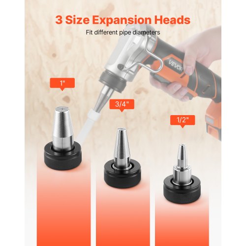 Cordless Tube Expander 20V Max Electric Tubing Expansion Tool for 12