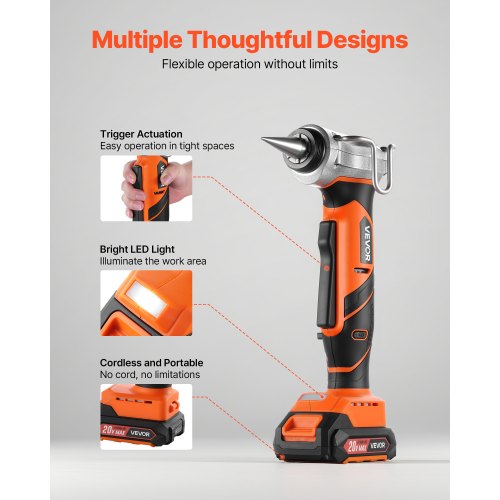 Cordless Tube Expander 20V Max Electric Tubing Expansion Tool for 12