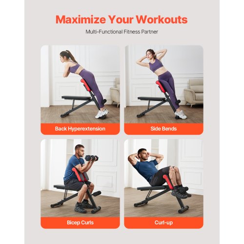 MultiFunctional Weight Bench for Full Body Workout Roman Chair
