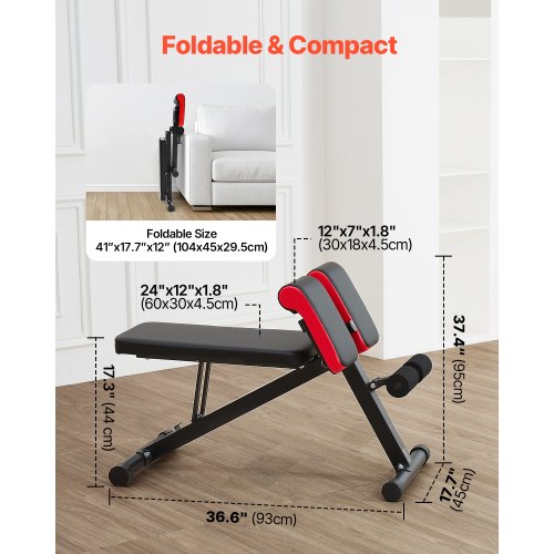MultiFunctional Weight Bench for Full Body Workout Roman Chair