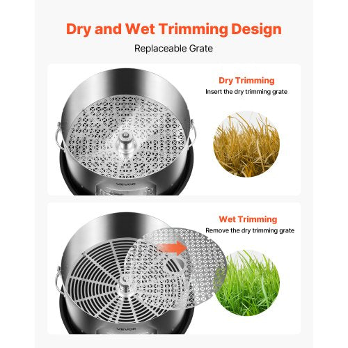 Electric Bud Leaf Trimmer 2in1 Manual Electric 16 in Bud Trimmer with Stainless