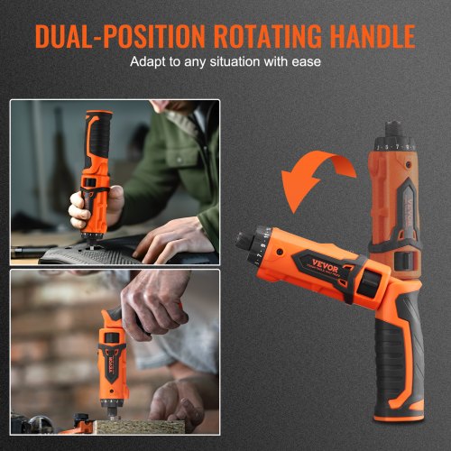 Cordless Screwdriver 4V 7Nm Electric Screwdriver Rechargeable Set with 11