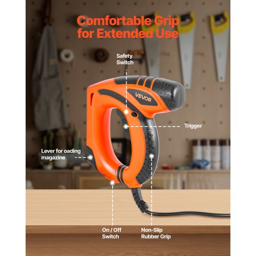 Electric Nail Gun 2in1 Staple Gun Brad Nailer 18 Gauge 5/8 inch Stapler
