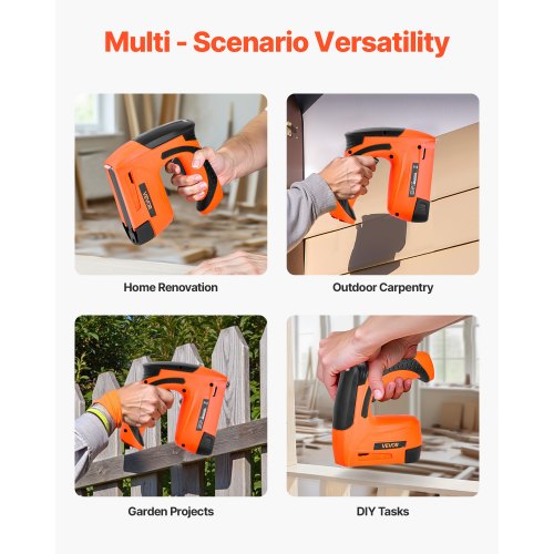 Cordless Brad Nailer 2in1 Nail Gun Staple Gun 18 Gauge 5/8 inch Battery
