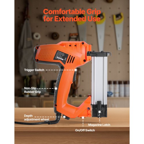 Electric Nail Gun 2in1 Staple Gun Brad Nailer 18 Gauge 114 inch