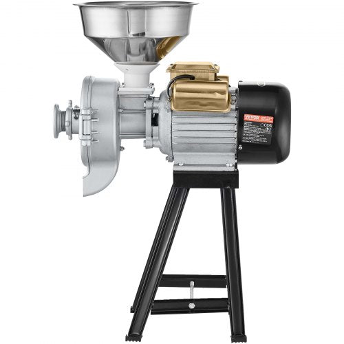 Electric Grain Mill Grinder 3000W Spice Grinders Commercial Corn With Funnel