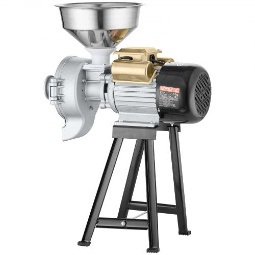 Electric Grain Mill Grinder 3000W Spice Grinders Commercial Corn With Funnel