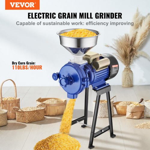 Electric Grain Mill Grinder 3000W Spice Grinders Commercial Corn Mill