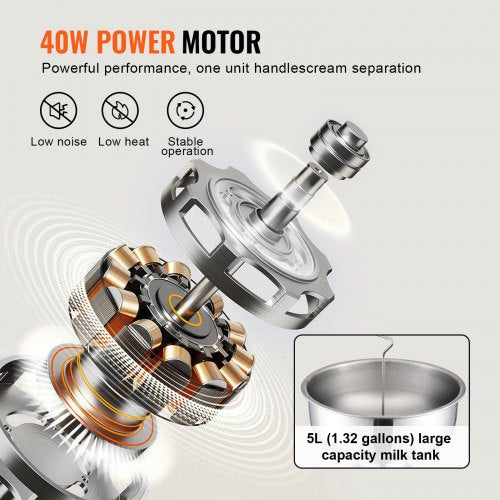 Milk Cream Centrifugal Separator 304 Stainless Steel Electric Cream