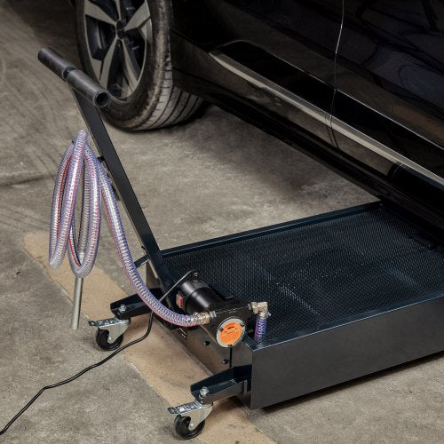Low Profile Oil Drain Pan 15 Gallon Oil Drain Pan with Pump Oil Change Pan