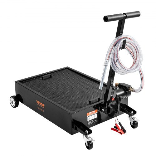 Low Profile Oil Drain Pan 15 Gallon Oil Drain Pan with Pump Oil Change Pan