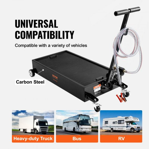 Low Profile Oil Drain Pan 20 Gallon Oil Drain Pan with Pump Oil Change Pan