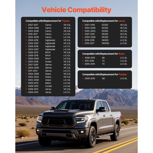 Starter 17825 Starter Motor Replacement Compatible with Toyota Camry V6