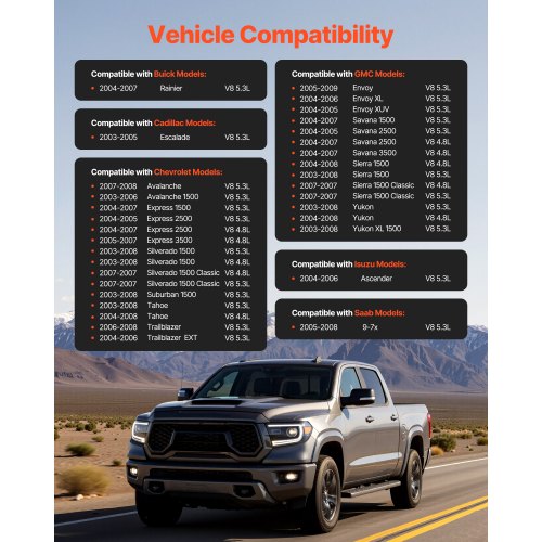 Starter 6494 Starter Motor Replacement Compatible with Buick Rainier V8