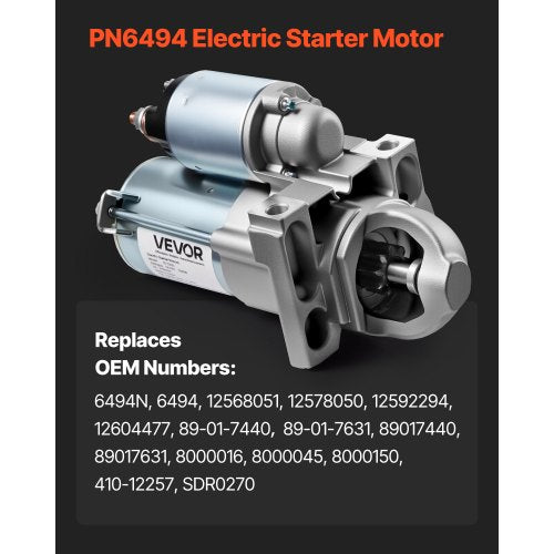 Starter 6494 Starter Motor Replacement Compatible with Buick Rainier V8