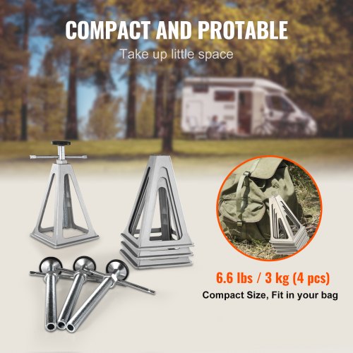 RV Stabilizer Jacks 4 Pack Aluminum RV Leveling Jacks RV Stack Jacks for RV
