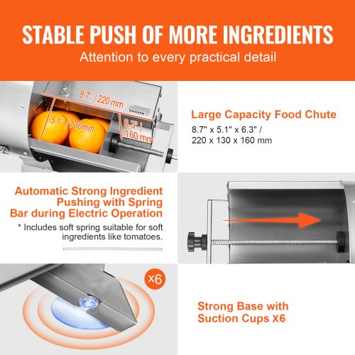 Electric Vegetable Slicer 005012mm Thickness Adjustable Commercial
