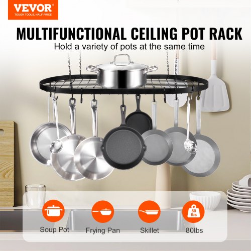 Hanging Pot Rack 32 inch Hanging Pot Rack Ceiling Mount Ceiling Pot Rack