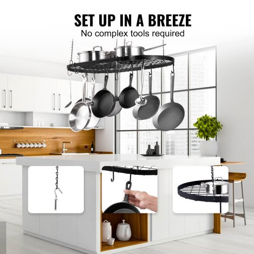 Hanging Pot Rack 32 inch Hanging Pot Rack Ceiling Mount Ceiling Pot Rack