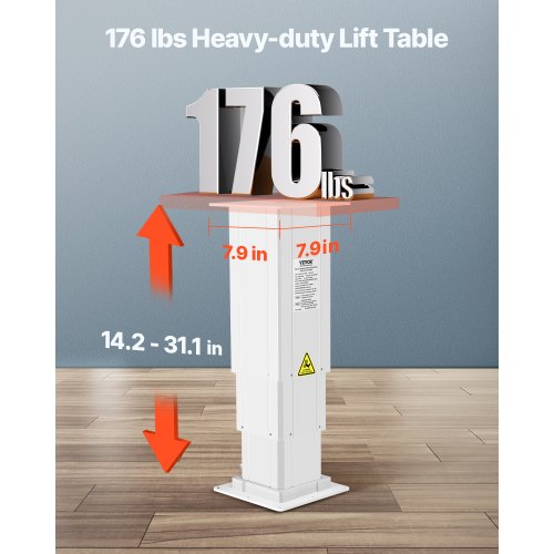 Electric Lifting Column System 176 lbs Lift Table 142311 in Height