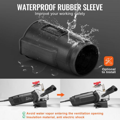 Wet Polisher 800W 4 Concrete Grinder with 6 Variable Speed and 7 Polishing