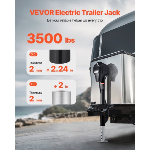 Electric Trailer Jack 3500 lbs Heavy Duty RV Electric Power Tongue Jack