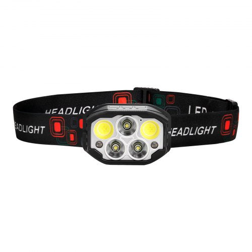 2 Pack Headlamps Bright LED Rechargeable Headlight Lightweight Head