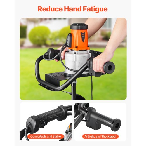 Electric Post Hole Digger 571 in Auger Bit with 1500W Powerful Motor 140