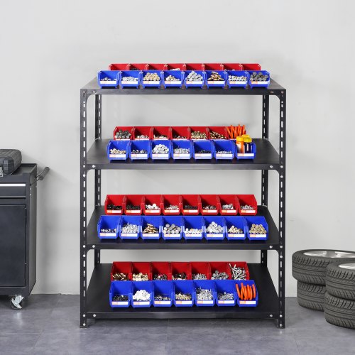 Plastic Storage Bin 5Inch x 4Inch x 3Inch Hanging Stackable Storage