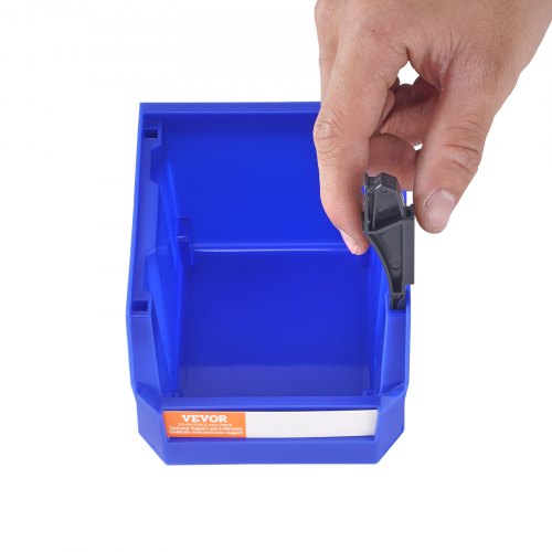 Plastic Storage Bin 5Inch x 4Inch x 3Inch Hanging Stackable Storage