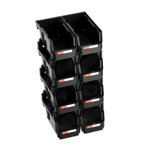 Plastic Stackable Storage Bins 109 x 55 x 5.1 inch 8 Pack Plastic