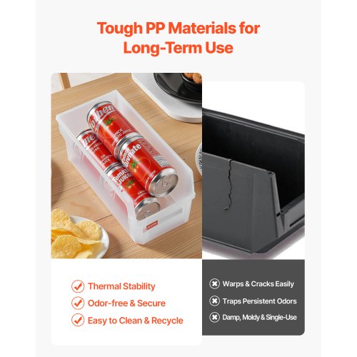 Plastic Stackable Storage Bins 109 x 55 x 5.1 inch 8 Pack Plastic