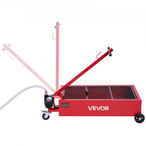 Low Profile Oil Drain Pan 17 Gallon Capacity Rolling Oil Drain Pan
