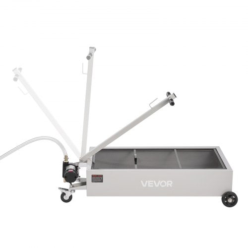 Low Profile Oil Drain Pan 20 Gallon Capacity Rolling Oil Drain Pan